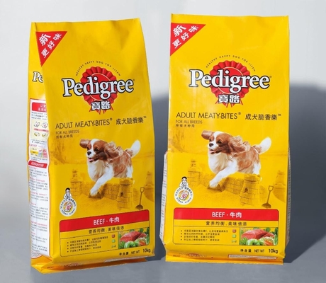 10 色は印刷のペット フードの包装袋 5kg 15kg をカスタマイズしました